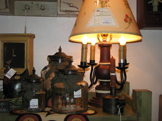 Lamp with candles
