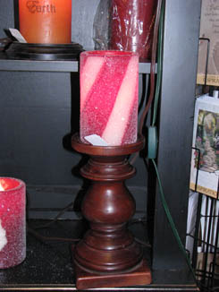 Striped candle