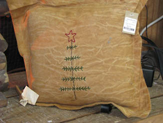 Pillow with Christmas Tree